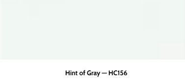 A swatch of very pale, off-white paint with cool undertones, labeled 
