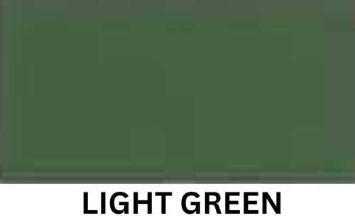 A rectangular block of dark, muted olive green color with the text 