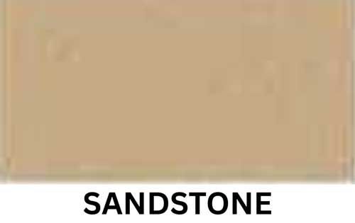 A solid, muted beige rectangular color swatch labeled 