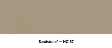 A solid block of muted, brownish-tan paint color labeled 