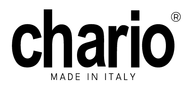 A black and white logo for chario made in italy