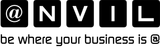 a black and white logo that says be where your business is