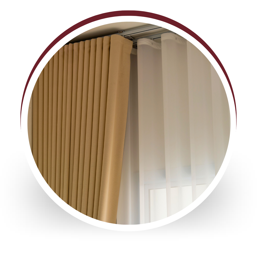 S Fold curtains Paradise Point