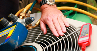 A/C repair services by a certified technician