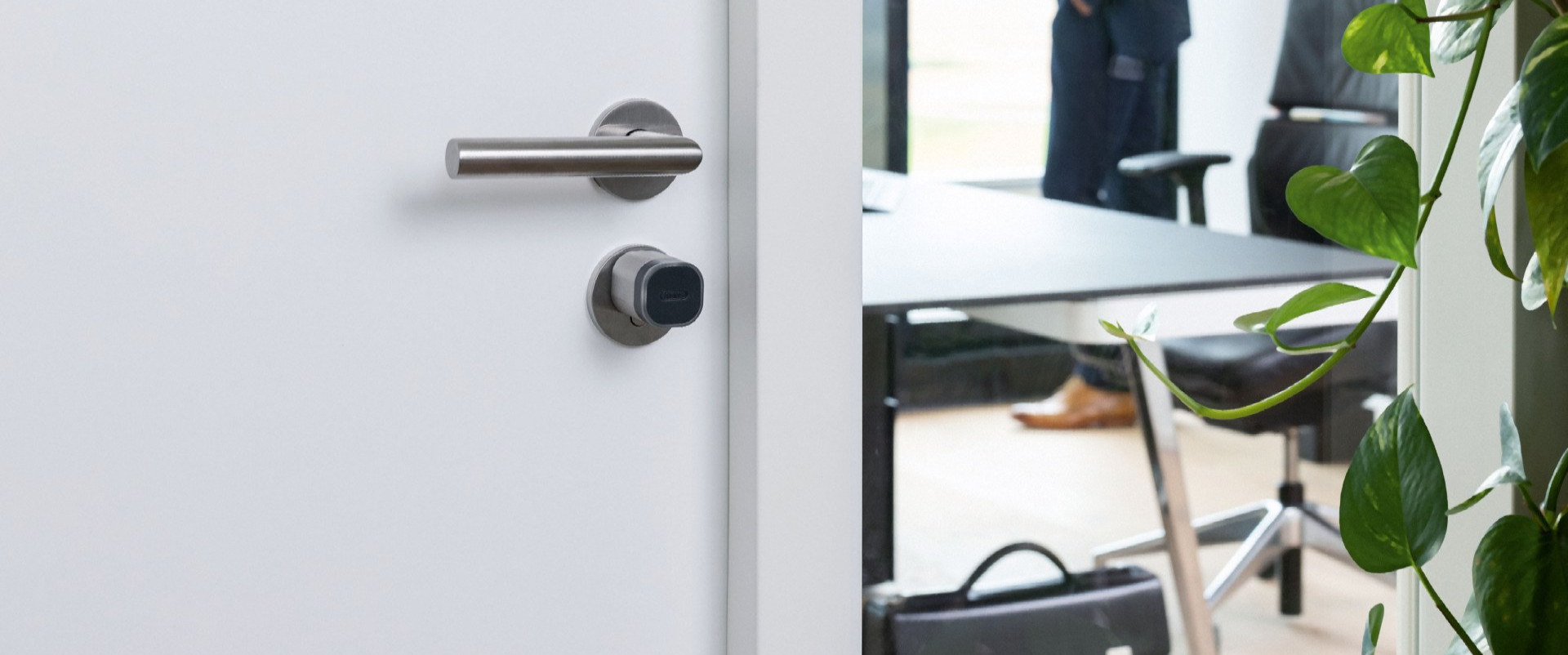 Abus wAppLoxx in der Tür