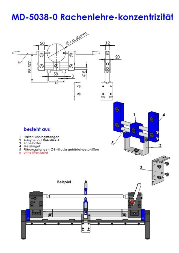 33 MD-5038  Rachenlehre konzentrizität