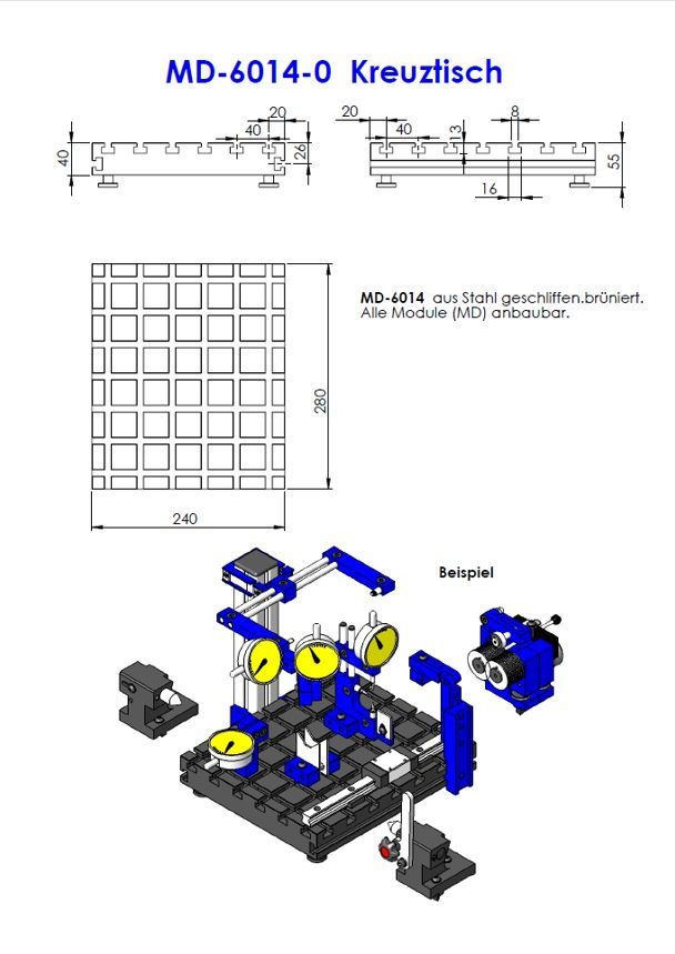 MD-6014 Kreuztisch