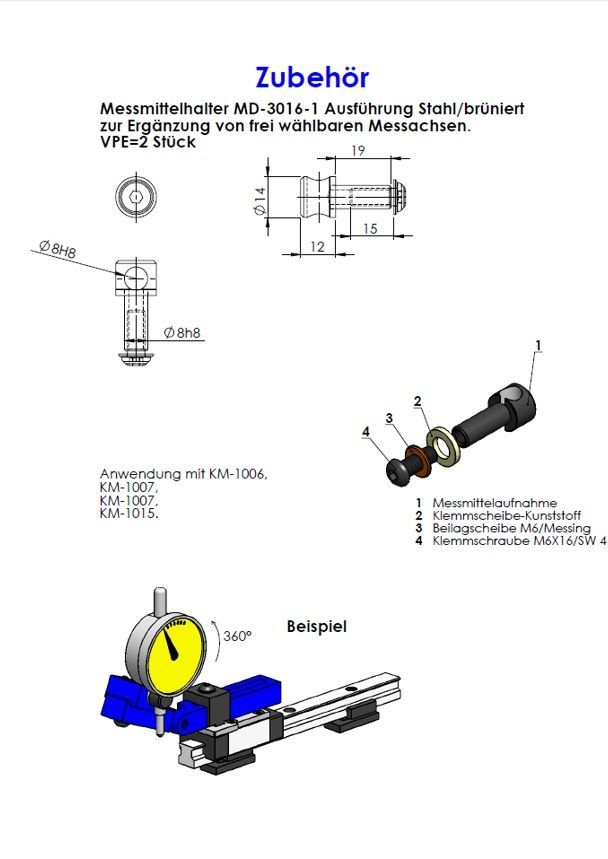 Zubehoer A MD-3016-1-Messmittelhalter