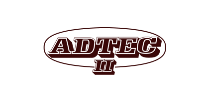 The adtec ii logo is on a white background.