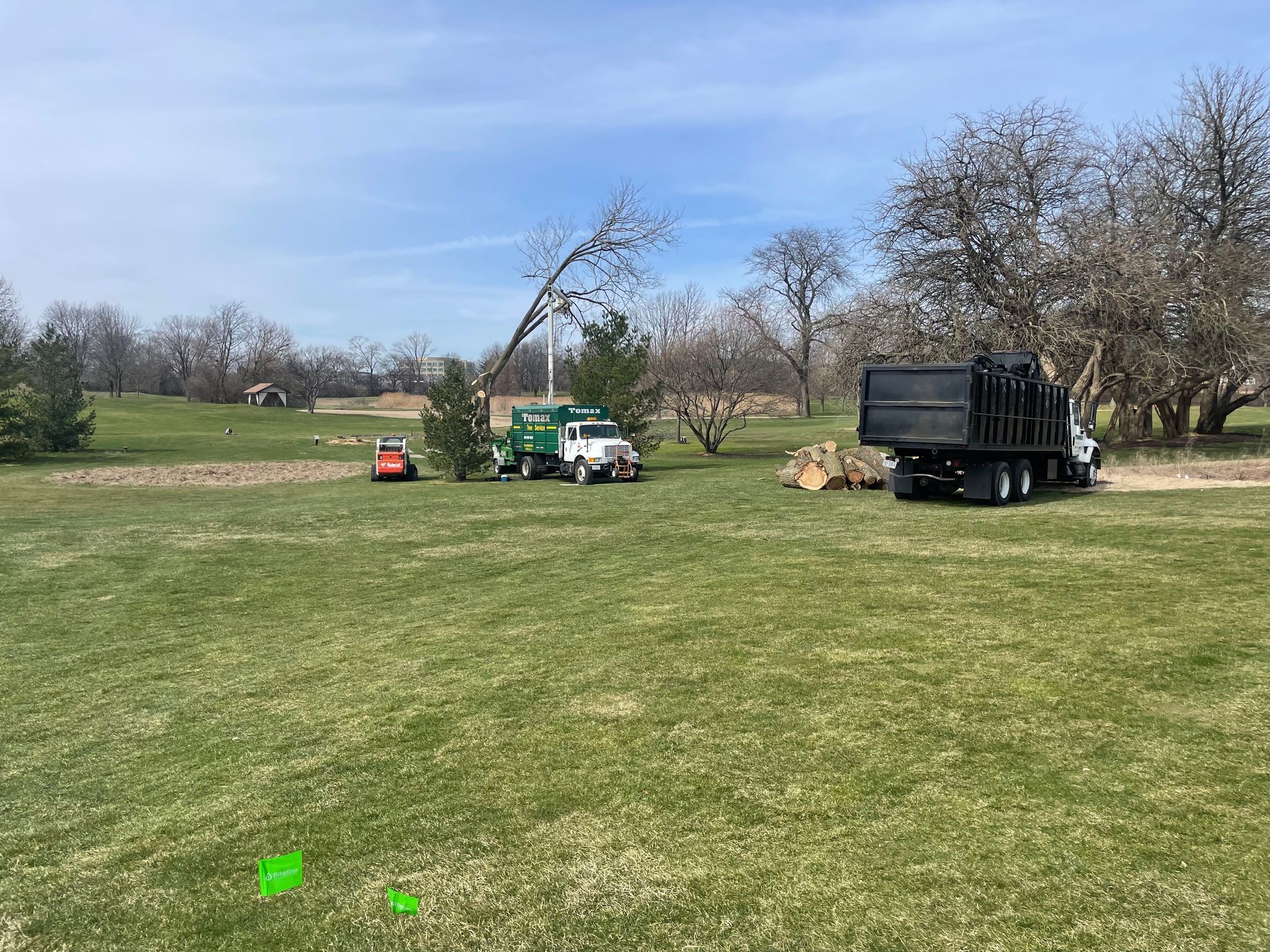 A Dump Truck is Parked in the Middle of a Grassy Field | Westmont, IL | Tomax Tree