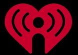 Red iHeartRadio logo: heart with concentric wave patterns.