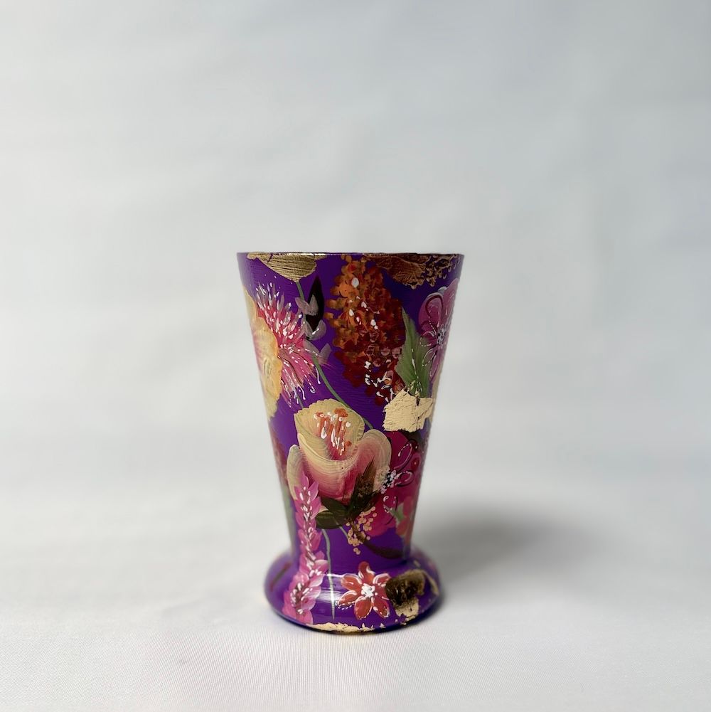 Vaasje Purple Yellow