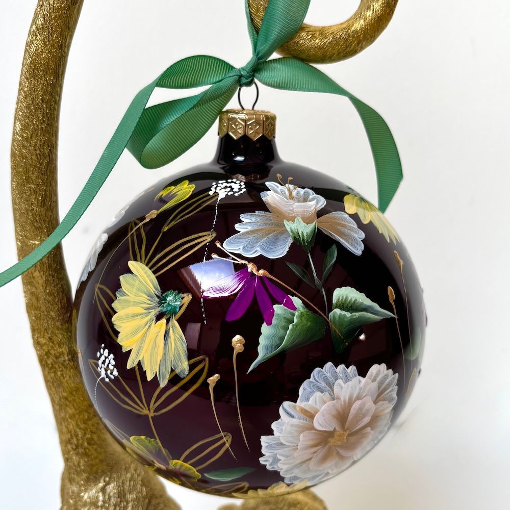 Large kerstbal brown