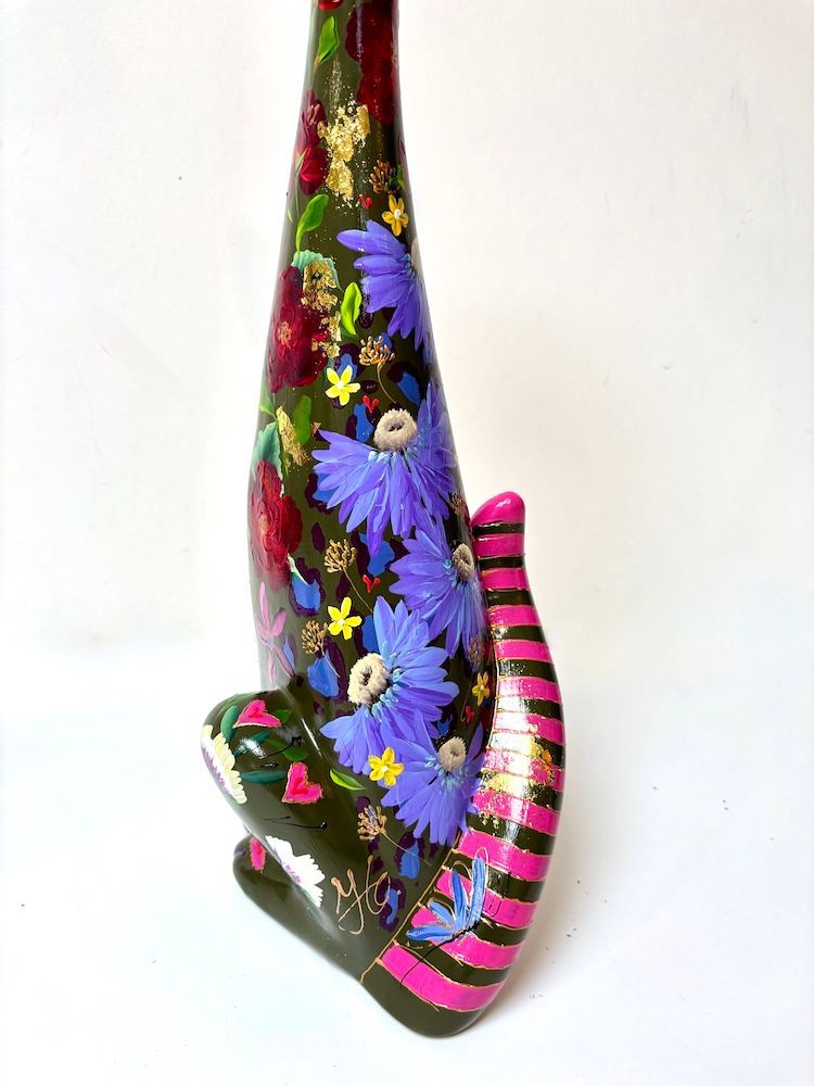 Green Flower Cat 55cm