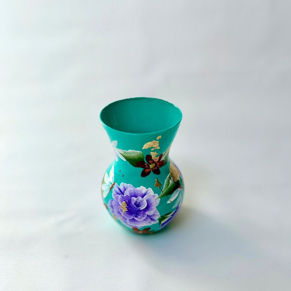 Vaasje Turqoise butterfly