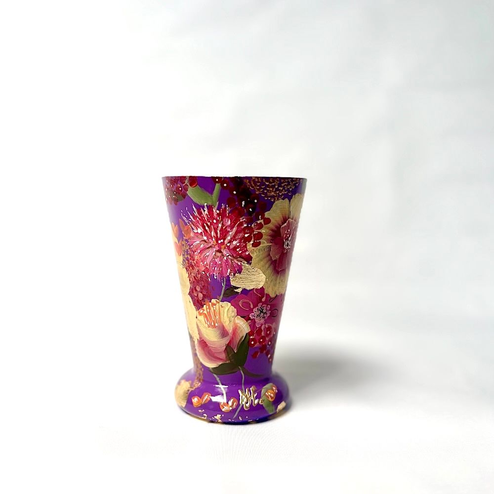 Vaasje Purple Yellow