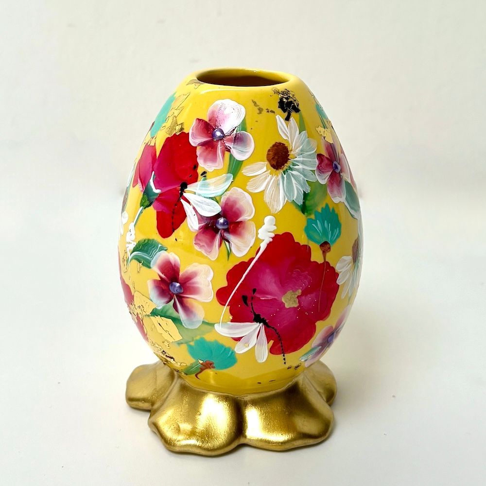 Bloemvaasje Yellow Red