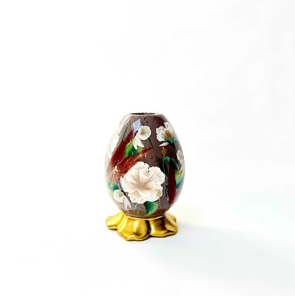 Bloemvaasje Taupe White