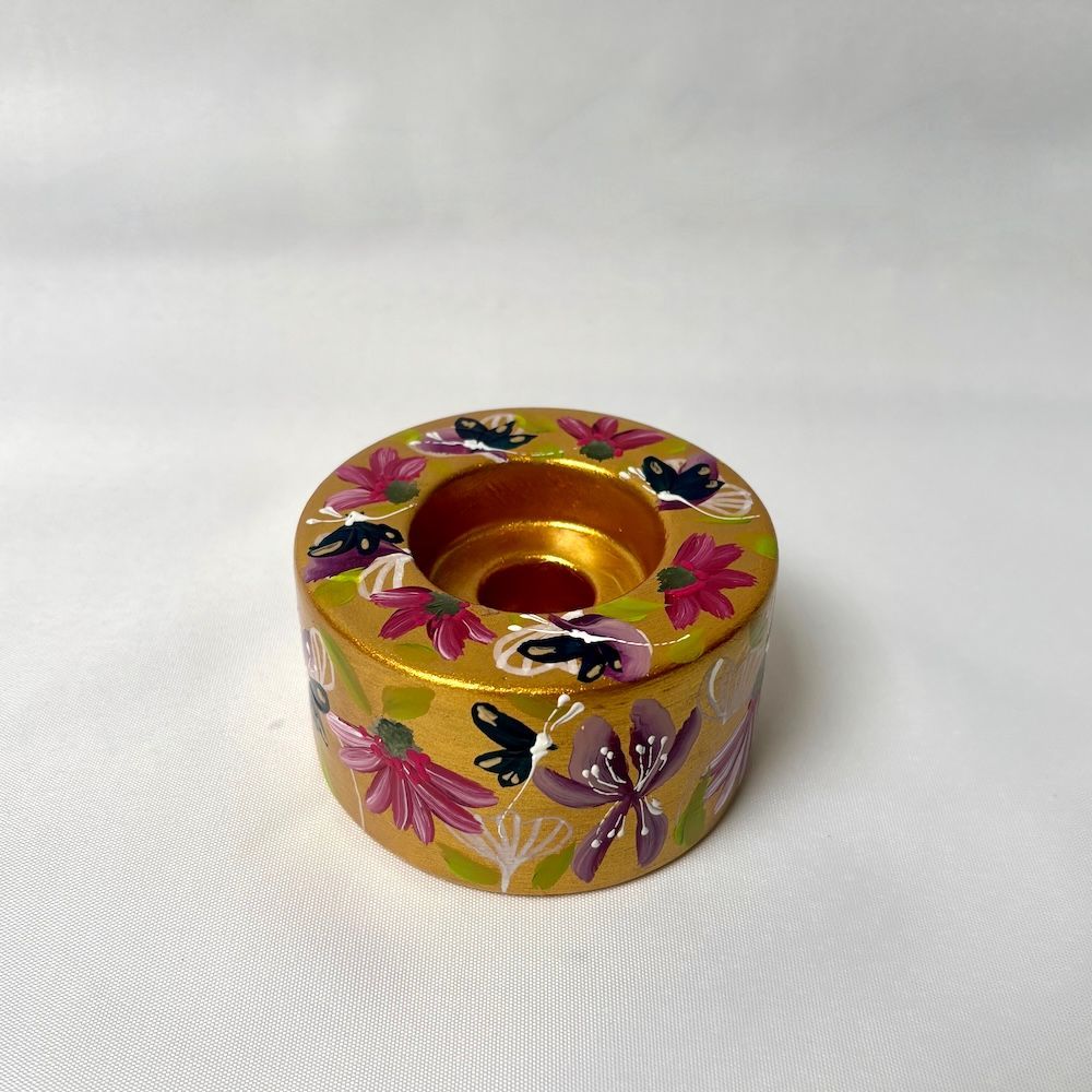 Theelichthouder gold 1