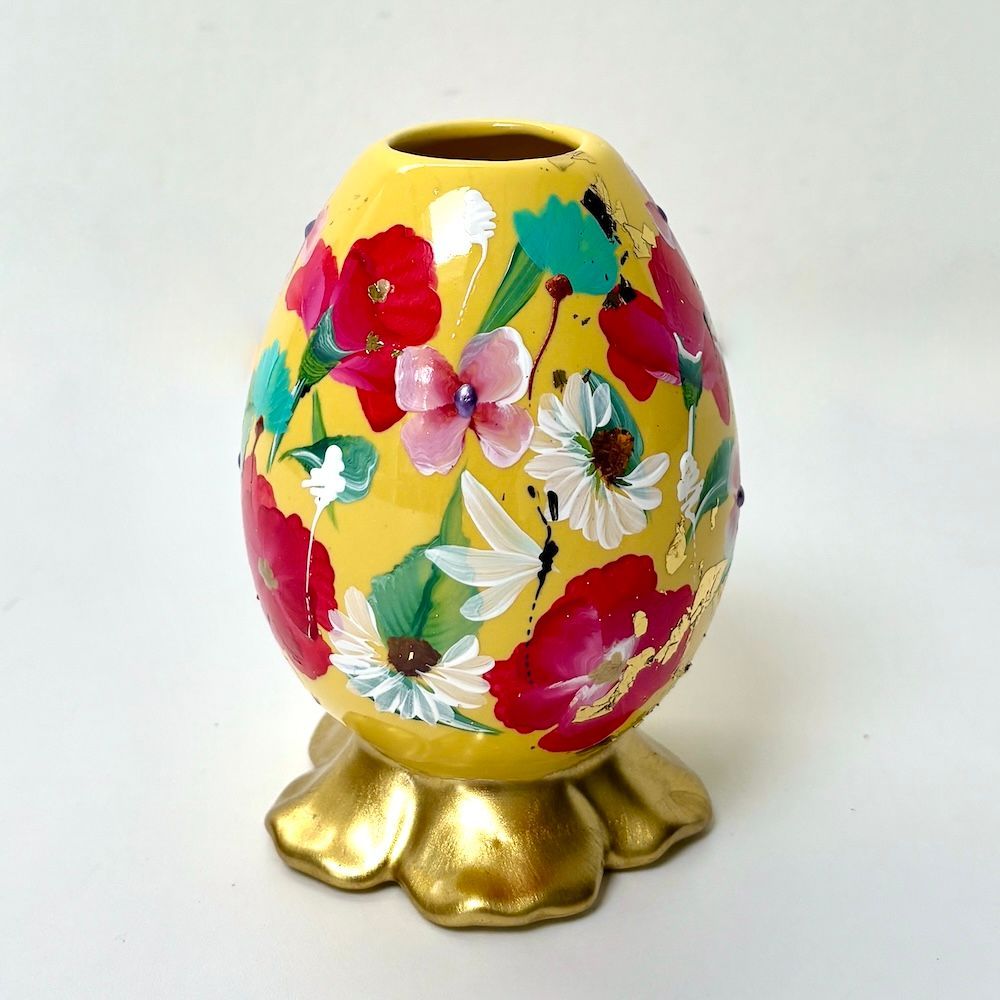 Bloemvaasje Yellow Red