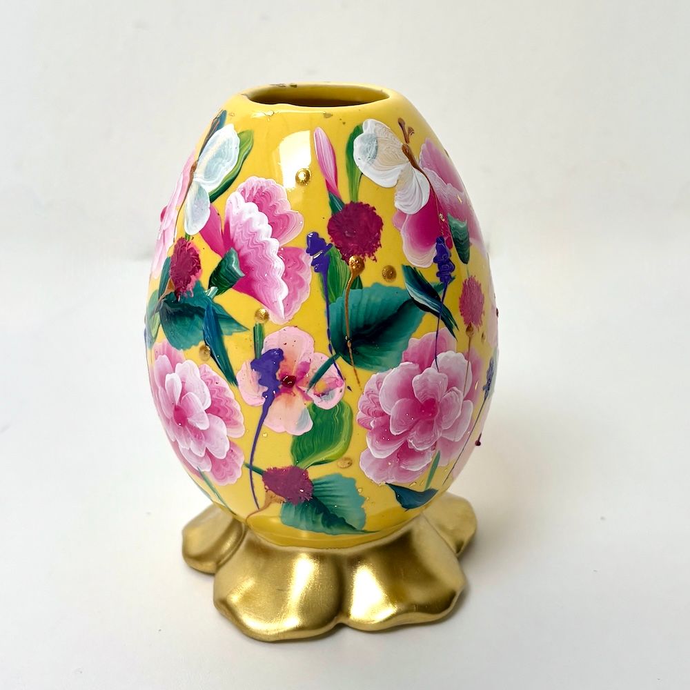 Bloemvaasje Yellow pink