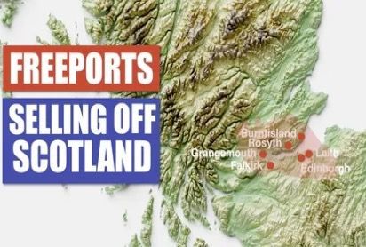 Freeports - Selling Off Scotland examines how Freeports and so-called Special Economic Zones allow big business to be exempt from the law of the land  and control much of every day life in these areas.