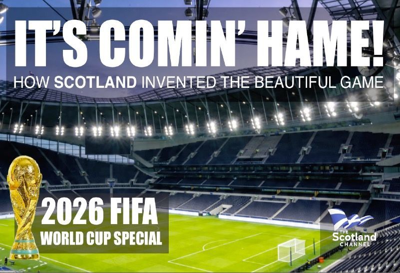 2026 FIFA World Cup Special It's Comin'Hame! How Scotland Invented The Beautiful Game As Scotland prepare for their first Group C game against Haiti in the 2026 FIFA World Cup on June 14th, The Scotland Channel will be reminding the world that the modern game of football was invented in Scotland, not England as most people believe.
Showing on the Scotland Channel from Thursday, June 11th, 2026, three days before kick off, our World Cup Special documentary It’s Comin’ Hame! charts the history of modern soccer, it’s roots in the south side of Glasgow and the notable Scottish players who shaped the beautiful game.
We visit the historic sites including where the first international was played and talk to Scottish football historians as well as visiting Scotland’s National Stadium at Hampden Park.
Don’t miss it!
World Cup Special It’s Comin’ Hame! can be streamed any time from Thursday, June 11th onwards exclusively on The Scotland Channel. Watch on your TV https://YouTube.com/@TheScotlandChannel or on your phone, tablet or desktop https://www.thescotlandchannel.tv/ and celebrate Scotland’s place in inventing the game from which the FIFA World Cup and clubs worldwide owe their existence.
The Scotland Channel exists to put Scotland centre stage worldwide and tell Scotland’s real story.
Support independent Scottish media by liking, sharing and subscribing to The Scotland Channel.
Support the Scotland Channel: https://thescotlandchannel.tv/donate
YouTube: https://YouTube.com/@TheScotlandChannel
Website: https://www.thescotlandchannel.tv/
TikTok: https://www.tiktok.com/@scotland.channel
Instagram: https://www.instagram.com/thescotlandchannel9/
Facebook: https://www.facebook.com/p/The-Scotland-Channel-61559426887835/
X: https://x.com/ScotlandChannel
#FIFAWorldCup2026 #ScotlandWorldCup #ScotlandvHaiti #GroupCWorldCup #WorldCup2026 #ScotlandTeam #TartanArmy #ItsCominHame #ScottishFootball #Scotland #FIFA #TheScotlandChannel