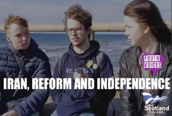 Iran, Reform and Independence Youth Voices on The Scotland Channel explores some topical issues with young people who most often feel disengaged with a party political system which largely ignores them.