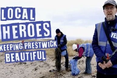 Local Heroes - Keeping Prestwick Beautiful visits local independence group Yes Prestwick to discover how they are increasing the visibility of the independence movement locally through community service - in this instance - litter picking. 