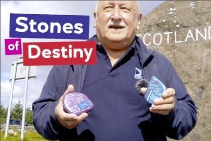 Stones of Destiny tells the story of a group of stone painters across Scotland who are using art to get the independence message out there. Narrated by Hugh Anderson, we discover that these painted stones end up all over the world taking with them the message that Scotland should be a normal, independent country. 