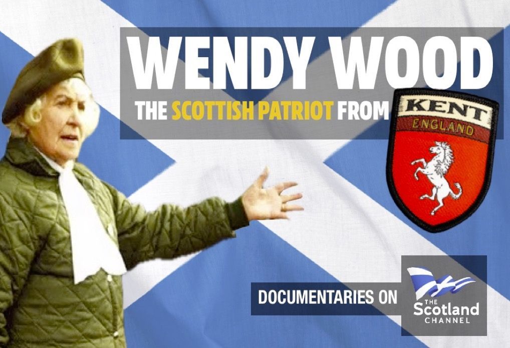 WENDY WOOD - THE SCOTTISH PATRIOT FROM KENT A founder member of the National Party of Scotland, later the Scottish National Party, Wendy Wood campaigned for the cause of an independent Scotland for more than half a century and often took part in direct action which landed her in prison on several occasions. Although she was born in England, she was no shrinking violet when it came to fighting for Scotland’s freedom.
In the early-1970s Wood often read Scottish stories on the BBC children's TV programme Jackanory under the name Auntie Gwen. Having spent over a decade as a crofter in Moidart (moving to Edinburgh in 1952) she had a wide span of experience to call upon. In all she wrote ten books, the last being her autobiography, Yours Sincerely for Scotland. Later in the 1970s, she unsuccessfully stood as a candidate in an election to be Rector of the University of Dundee with the support of the university's Scottish Nationalist Association