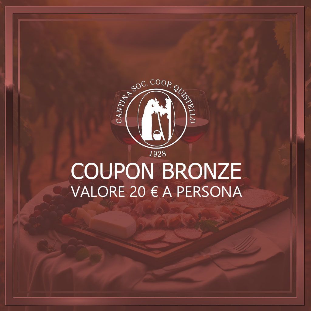Un coupon con su scritto coupon bronze