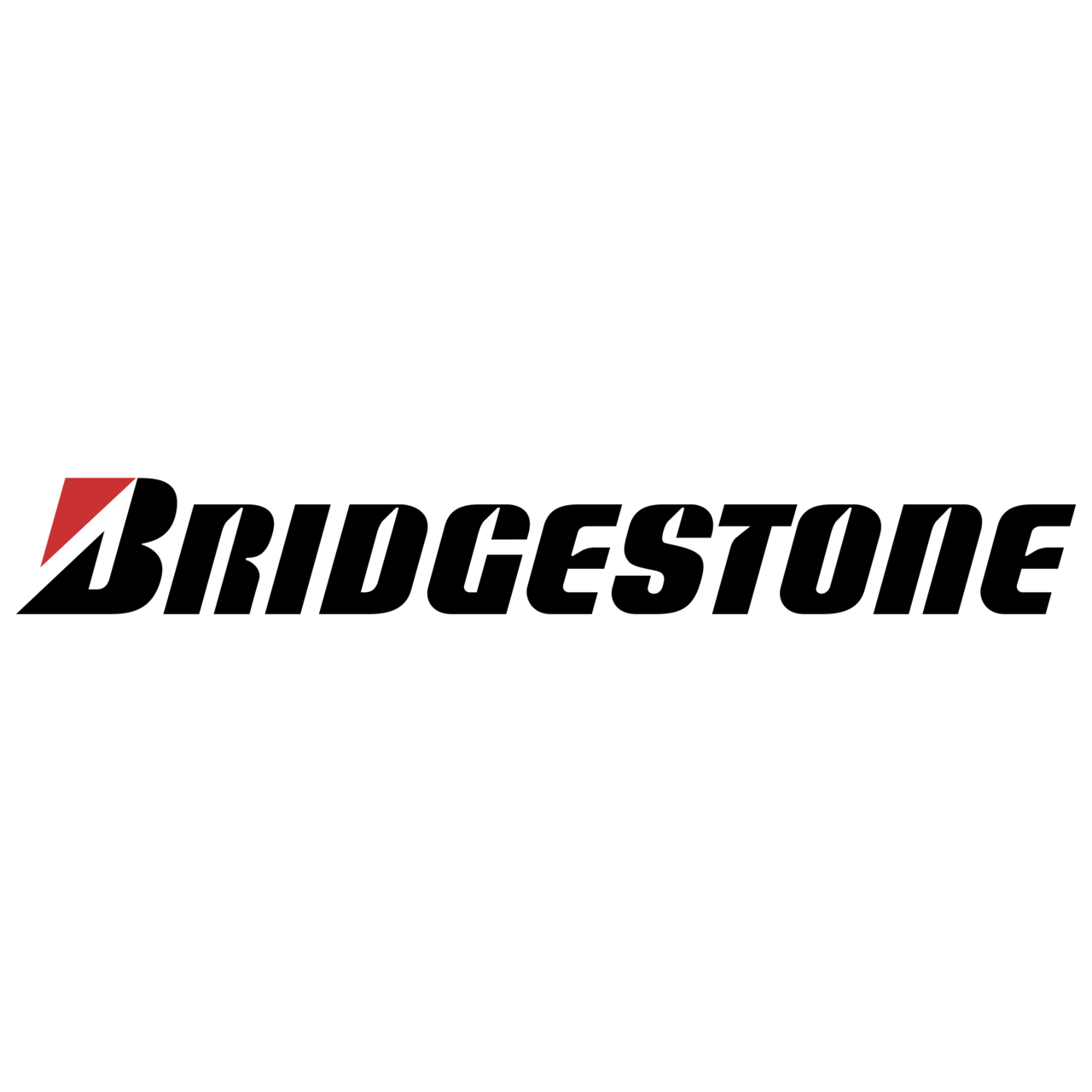 The bridgestone logo is on a white background.