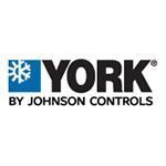 York by johnson controls logo on a white background