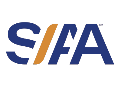SIFA logo in blue and orange on a white background