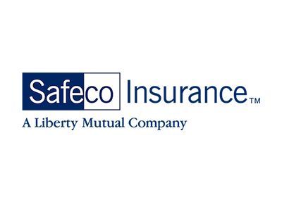 Safeco Insurance logo with blue text and “A Liberty Mutual Company” tagline