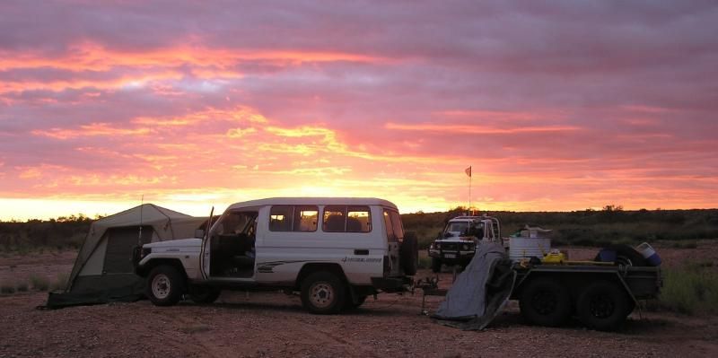 cars near the working site