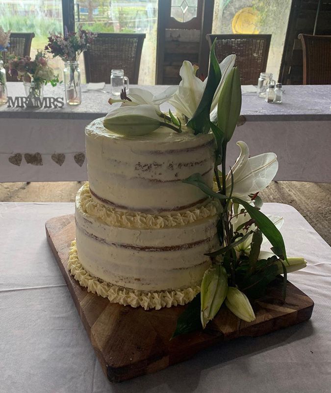 A Wedding Cake on A Table — Every Occasion Catering in Currabubula, NSW