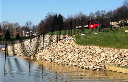 Black Aluminum Fence Installation for Orchard Park, NY