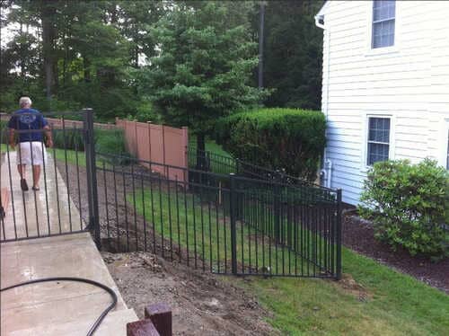 Black Aluminum Fence Installation for Buffalo, NY
