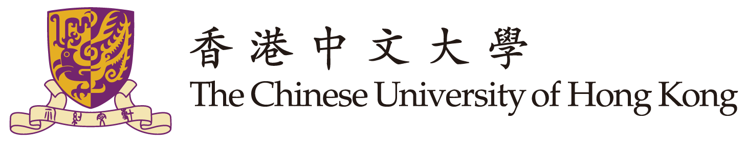 Logo of The Chinese University of Hong Kong. It has a shield with Chinese text and English text.