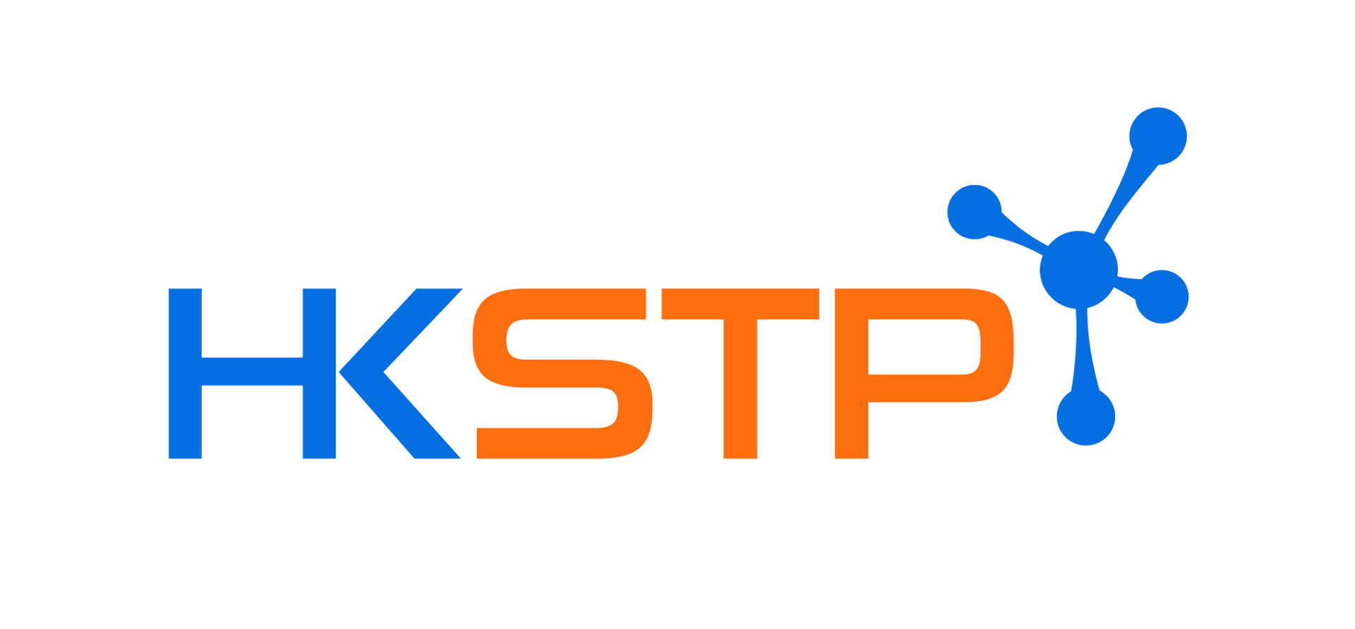 HKSTP logo with blue and orange text and a blue molecular graphic.