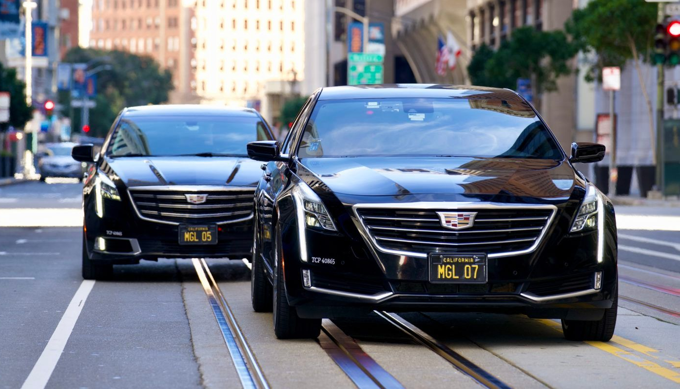 Executive black sedan car for San Francisco chauffeur service