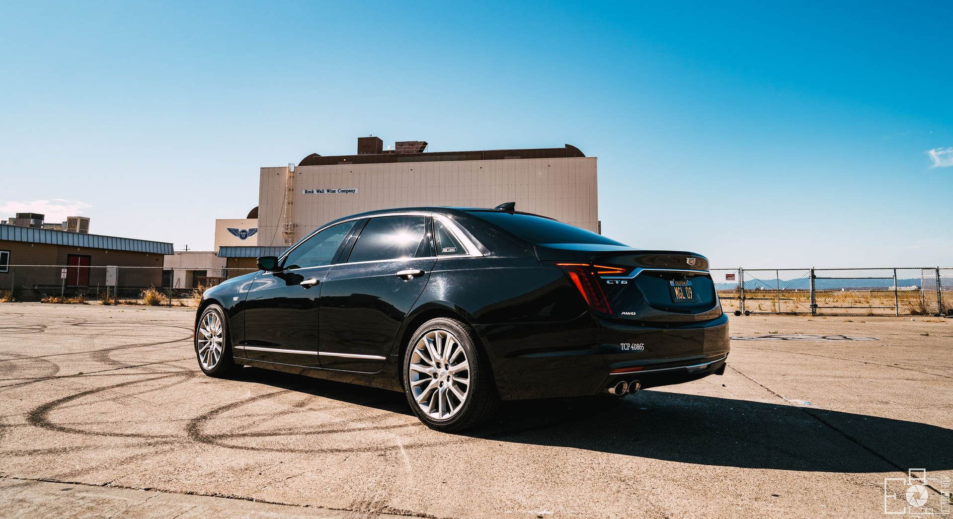 Black Cadillac executive sedan exterior for San Francisco chauffeur service