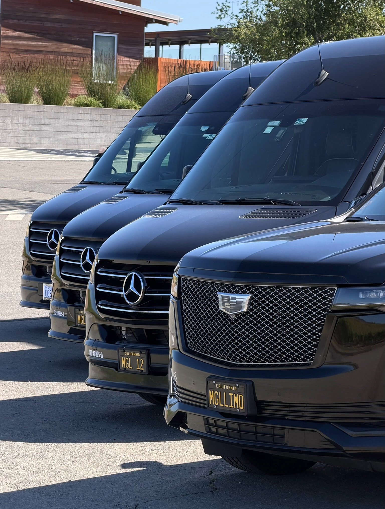 MGL Limo luxury black car and Sprinter fleet for Bay Area transportation