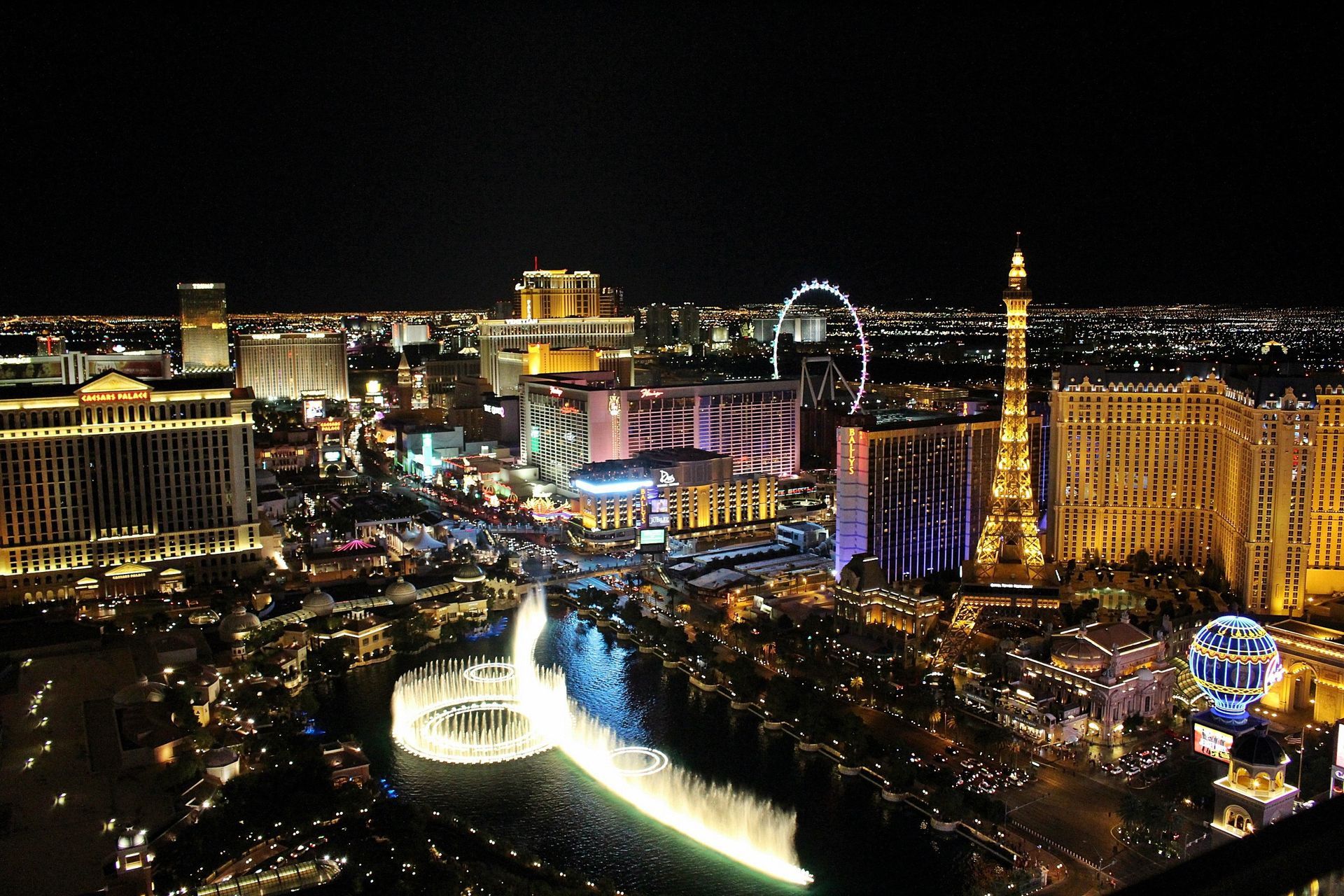 Las Vegas Strip for Las Vegas chauffeur service