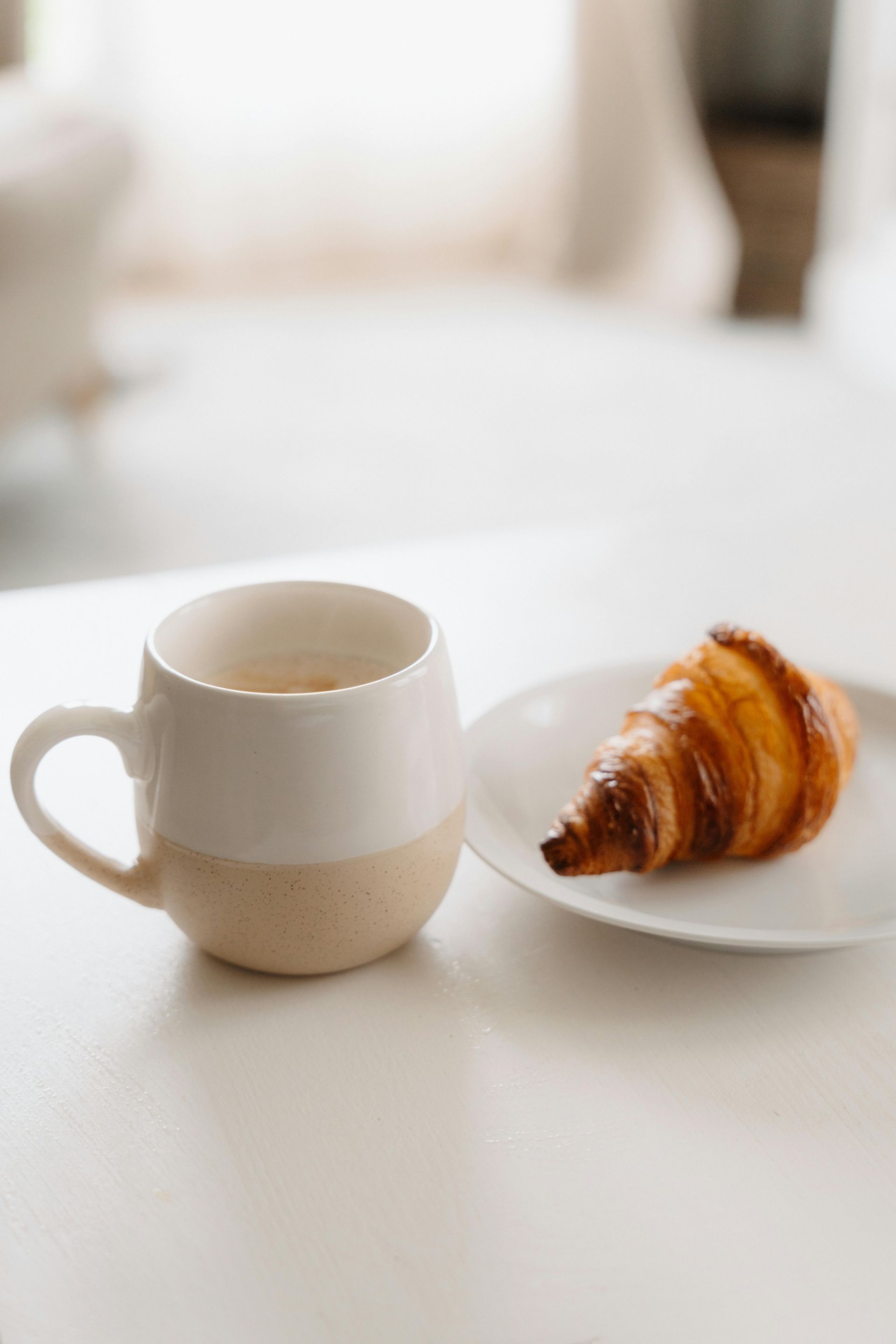 Lo-Fi Mug and croissant
