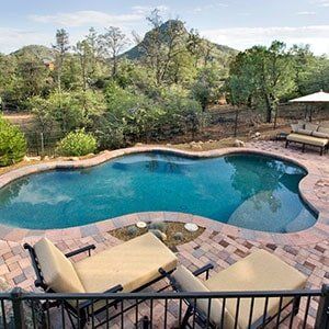 Pool with nice view in Sedona, AZ