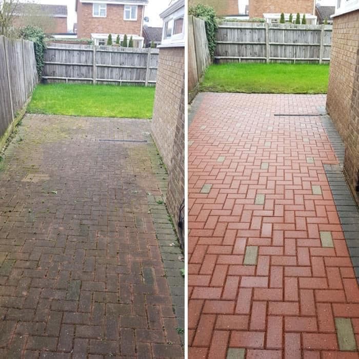 Brick Patio Before & After