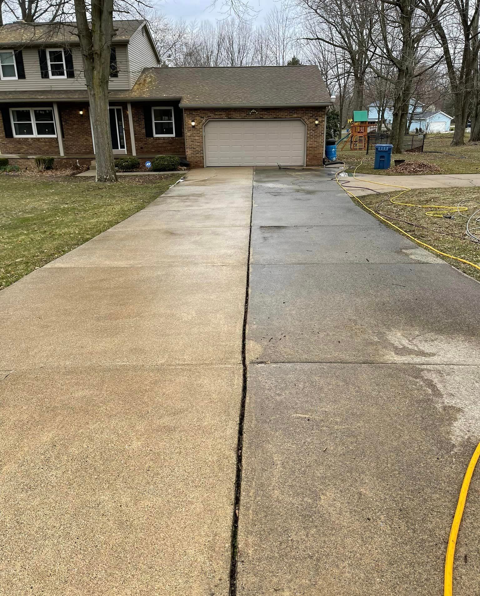 Power or pressure washing your concrete is an important part of keeping your concrete looking new.  N.E. Ohio & Western PA.